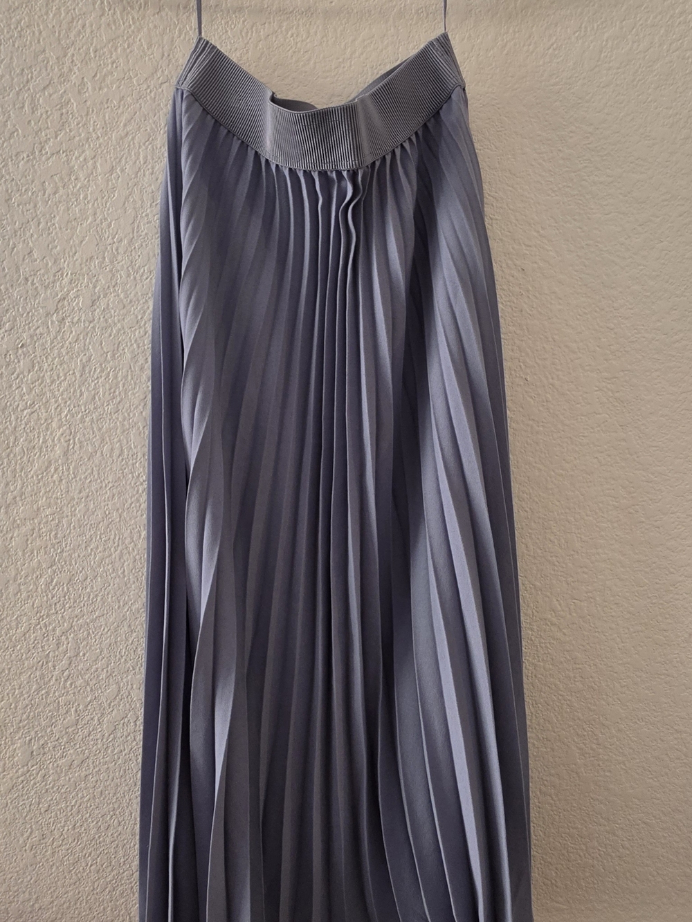 Nordstrom Women's Pleated Maxi Skirt in Slate Blue
